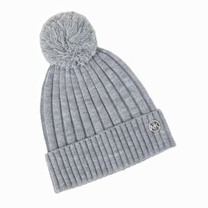 Michael Kors - Gray Pom Beanie Hat